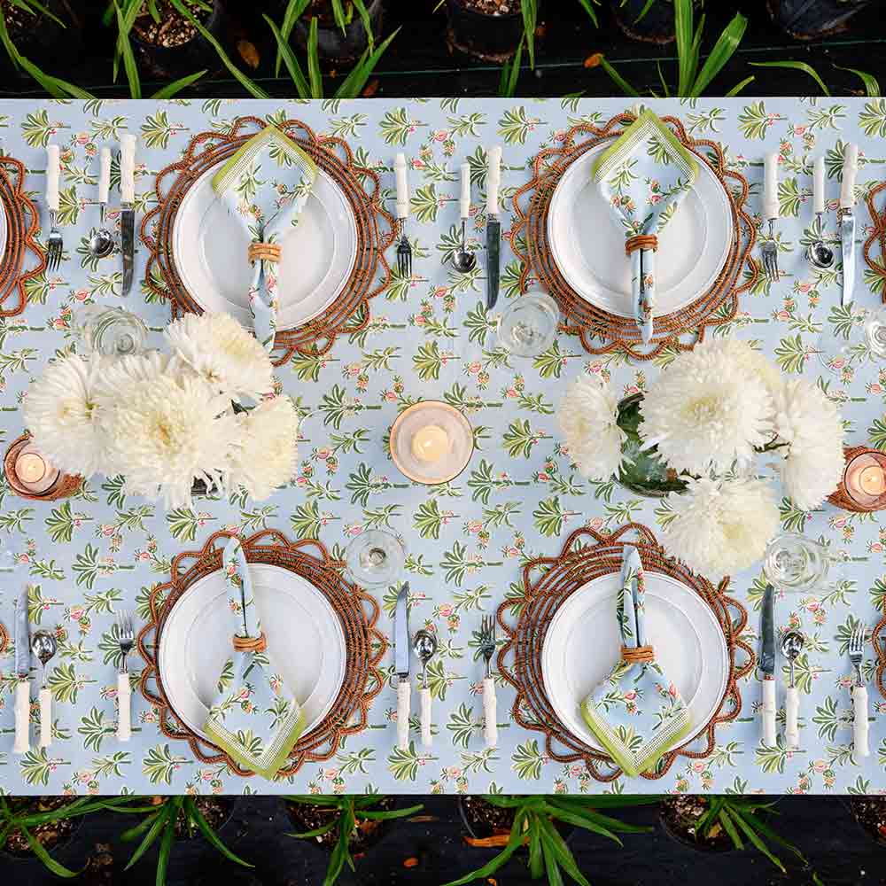 Pomegranate Palms & Pagodas Tablecloth