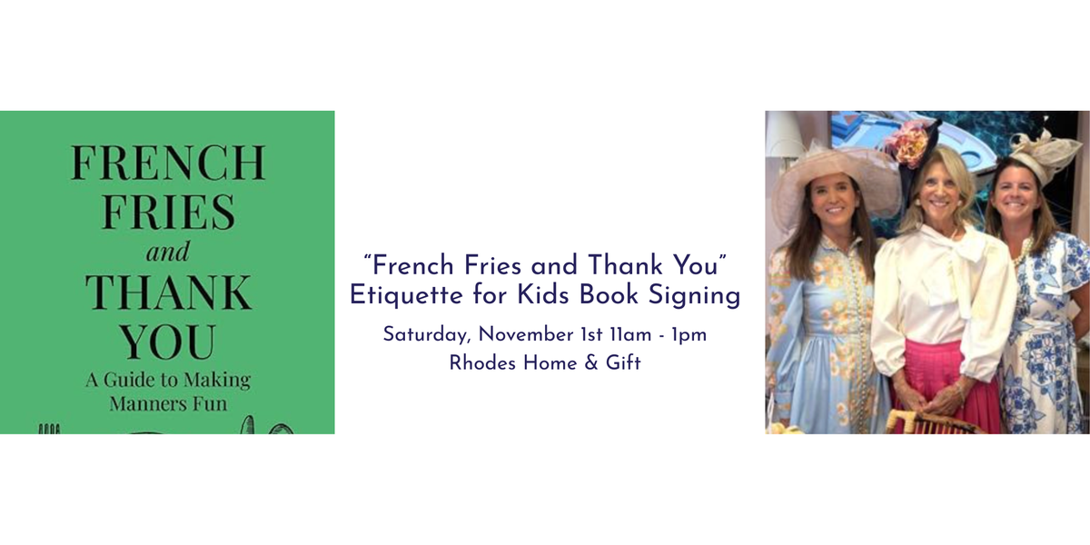 "French Fries and Thank You" Book Signing